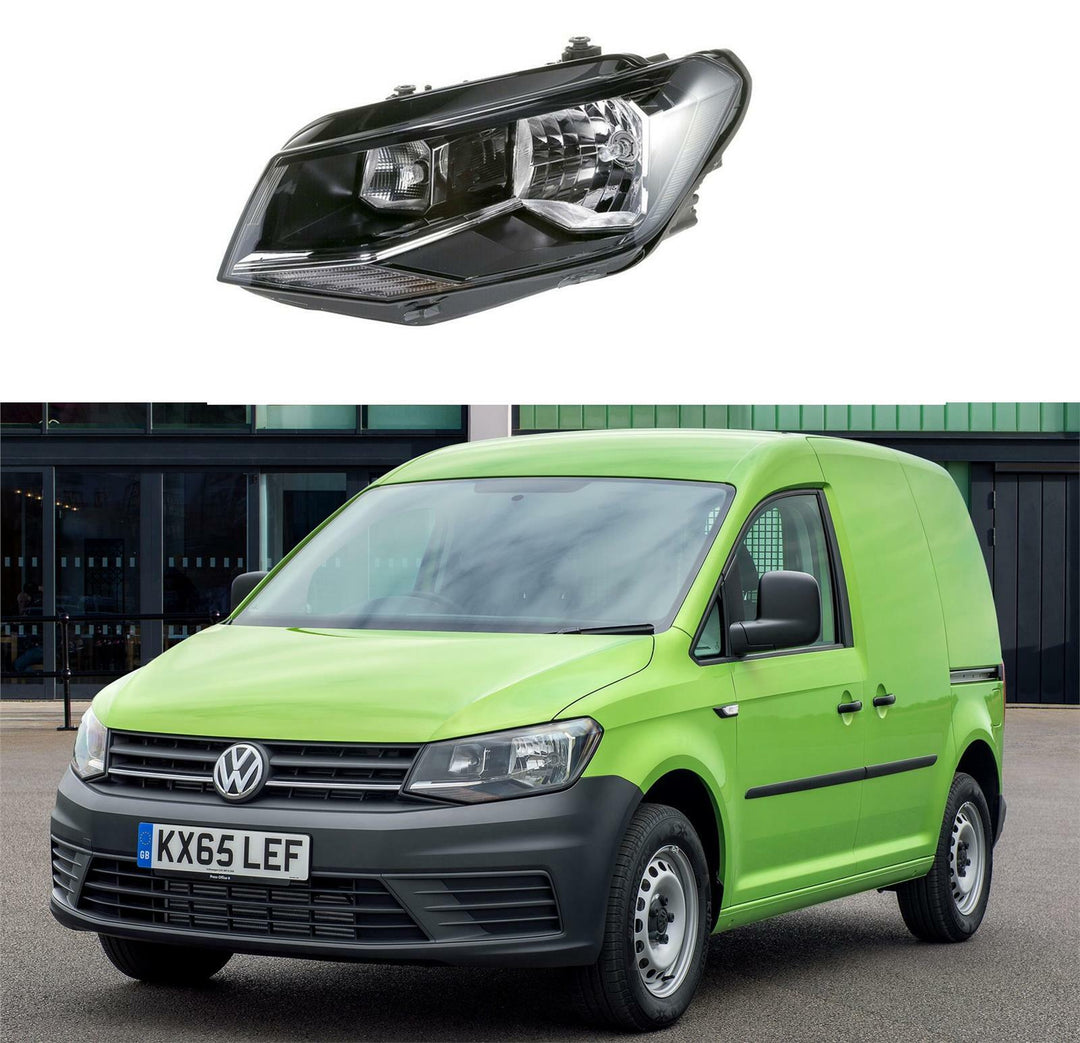 VW CADDY 2015 - 2019 HEADLIGHT HALOGEN PASSENGERS SIDE LEFT HEADLAMP