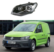 VW CADDY 2015 - 2019 HEADLIGHT HALOGEN PASSENGERS SIDE LEFT HEADLAMP