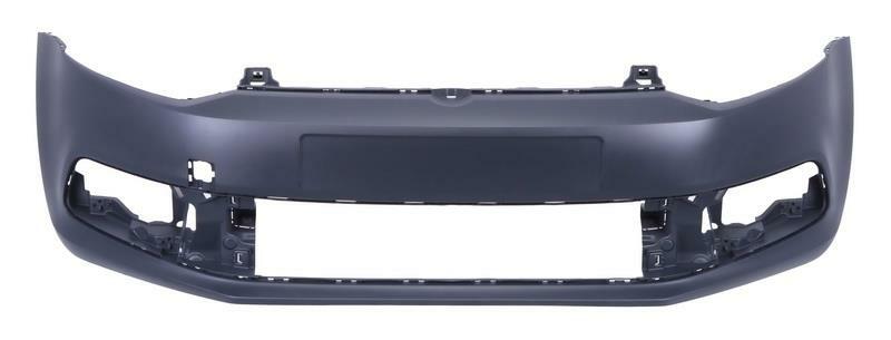 VW POLO 2014 - 2018 FRONT BUMPER PRIMED WITH 3 LOWER GRILLES INSURANCE APPROVED
