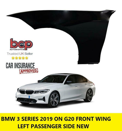BMW 3 SERIES G20 2019 ON FRONT WING LEFT PASSENGER SIDE INSURANCE APPROVE STEEL
