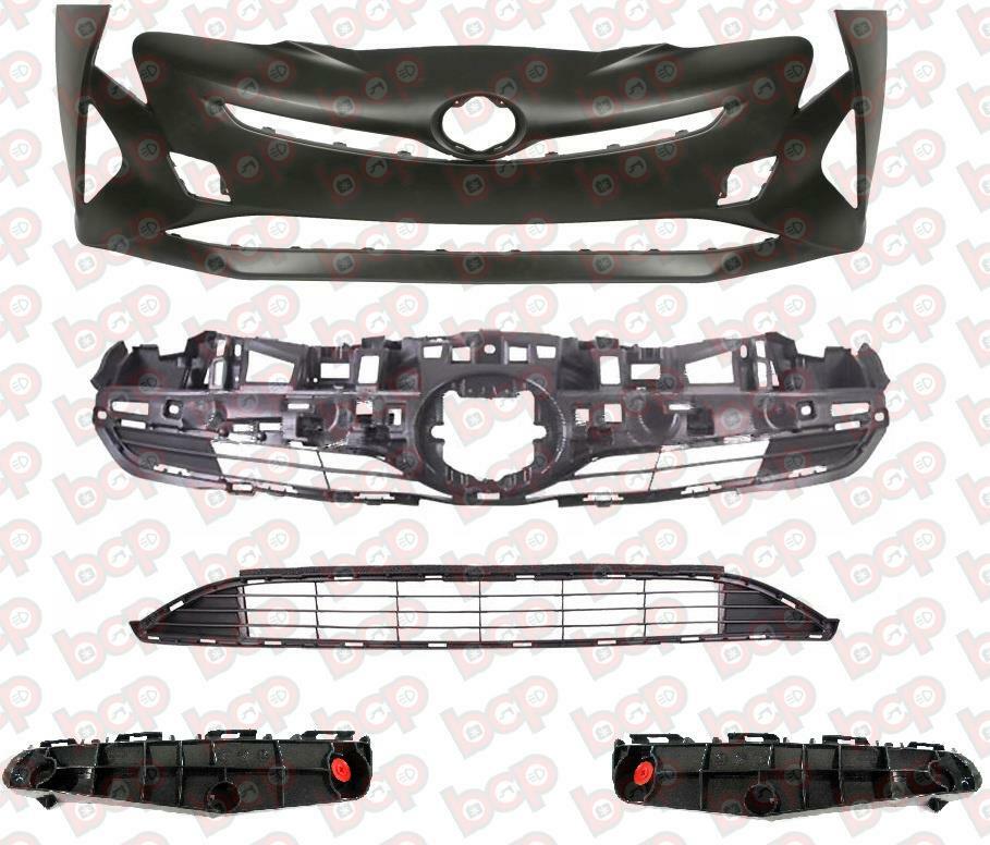 TOYOTA PRIUS FRONT BUMPER COMPLETE KIT WITH GRILLES AND BRACKETS 2015 - 2018 NEW