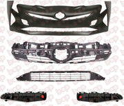 TOYOTA PRIUS FRONT BUMPER COMPLETE KIT WITH GRILLES AND BRACKETS 2015 - 2018 NEW