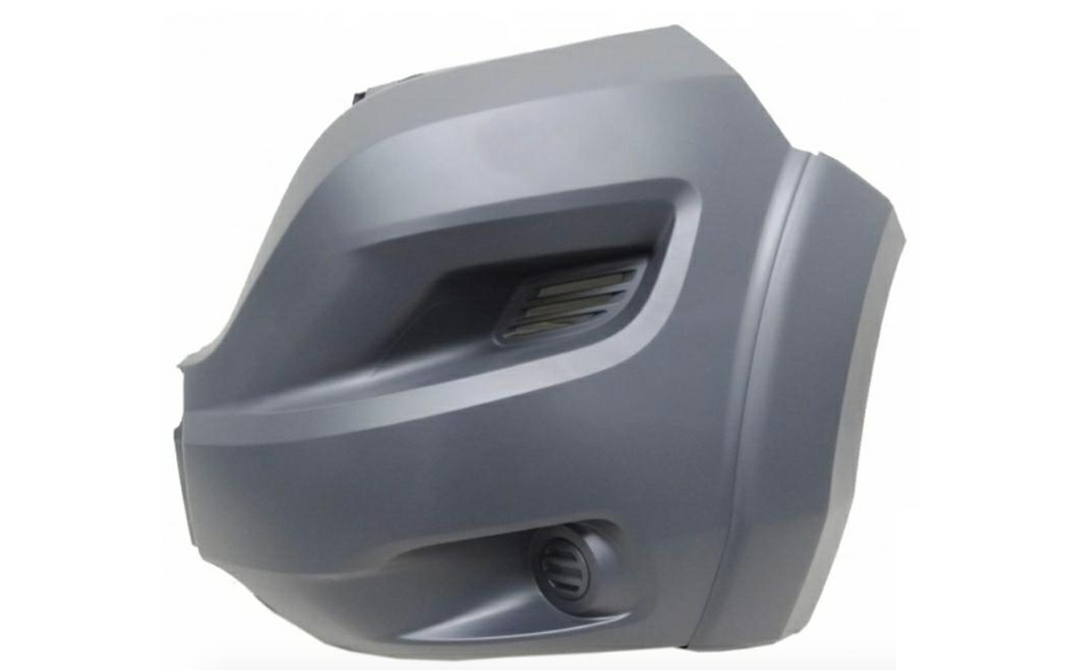 PEUGEOT BOXER 2014 ON FRONT END CAP BUMPER LEFT TEXTURED NO FOG WITH WHEEL ARCH