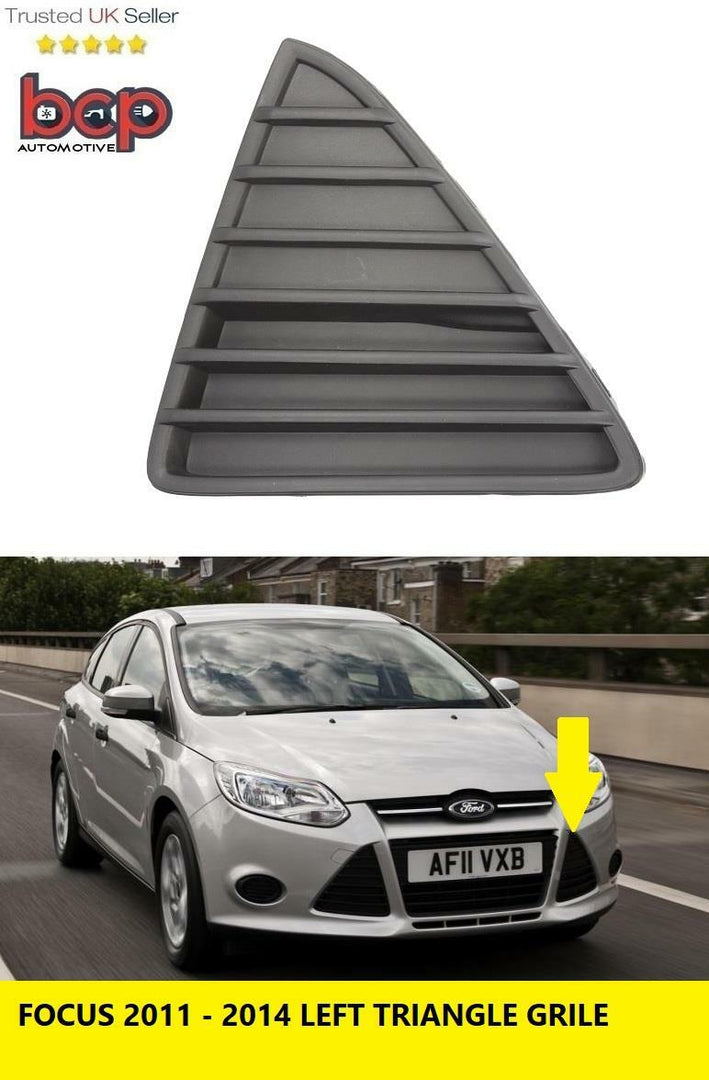 FORD FOCUS 2011 - 2014 FRONT GRILLE TEXTURED TRAINGLE LEFT PASEENGER SIDE NEW