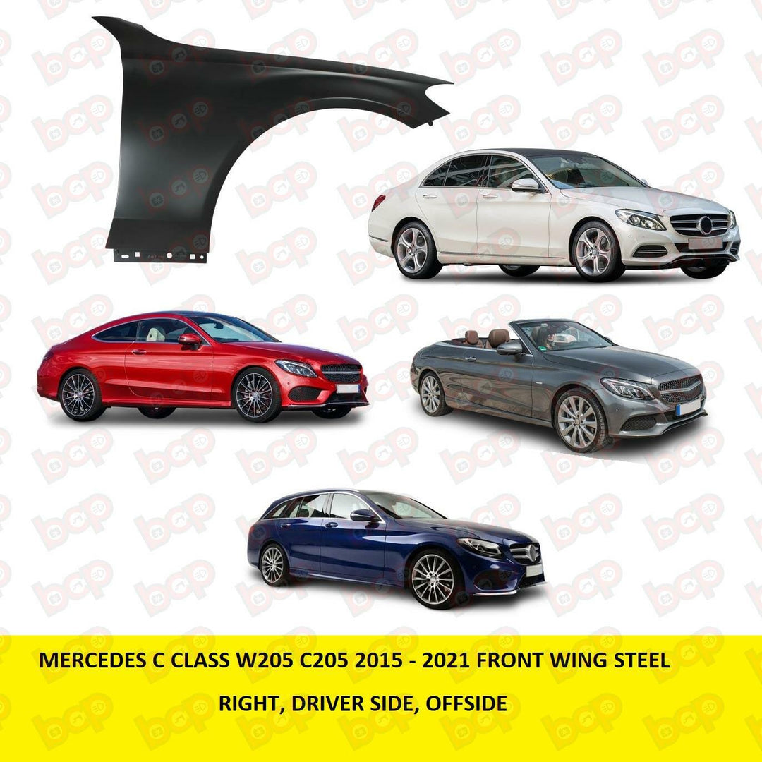 MERCEDES C CLASS W205 2014 - 2019 FRONT WING RIGHT DRIVERS SIDE NEW STEEL
