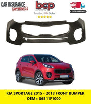 KIA SPORTAGE 2015 – 2018 FRONT BUMPER NOT PRIMED INSURANCE APPROVED 86511F1000