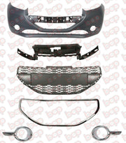 PEUGEOT 208 FRONT BUMPER KIT 2012 -2015 NO PDC OR WASHER HOLES PRIMED 1607397880