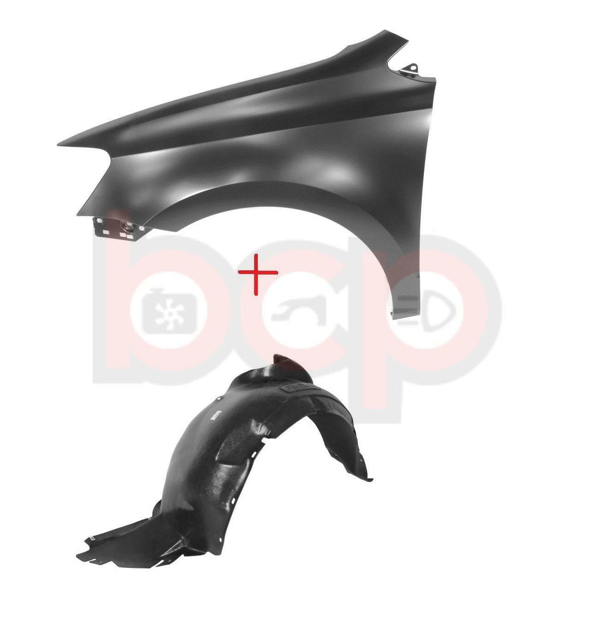 VOLKSWAGEN POLO 6R 2009 - 2017 FRONT WING WITH SPLASHGUARD INNER ARCH LEFT SIDE