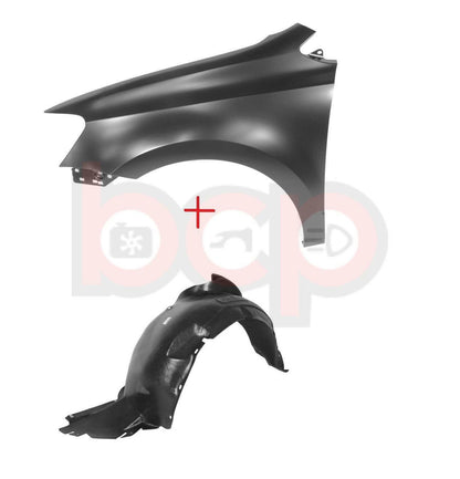 VOLKSWAGEN POLO 6R 2009 - 2017 FRONT WING WITH SPLASHGUARD INNER ARCH LEFT SIDE