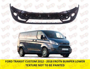 FORD TRANSIT CUSTOM FRONT BUMPER 2012 - 2018 WITH FOG HOLES NO SENSORS TEXTURED