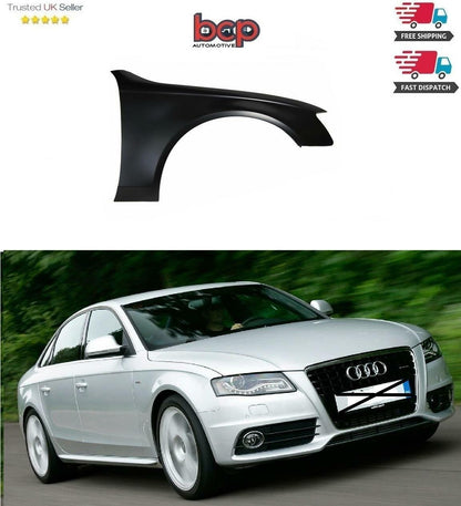 AUDI A4 B8 2008 - 2012 FRONT WING RIGHT DRIVERS SIDE NEW PRIMED READY TO PAINT