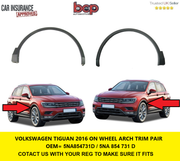 VW TIGUAN 2016 - 2024 FRONT DRIVER/PASSENGER SIDE WHEEL ARCH NEW 5NA854731D
