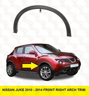 FOR NISSAN JUKE 2014 - 2019 FRONT WING WHEEL ARCH TRIM RIGHT MOULDING OUTER