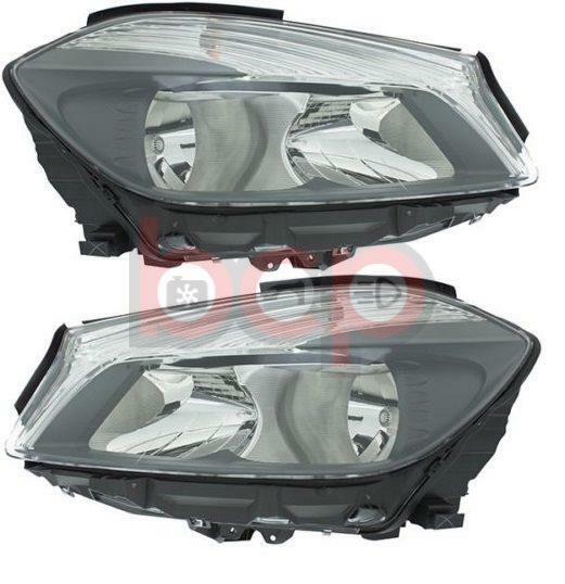 MERCEDES A CLASS W176 2012 - 2014 PAIR HEADLIGHTS LEFT & RIGHT NEW HALOGEN