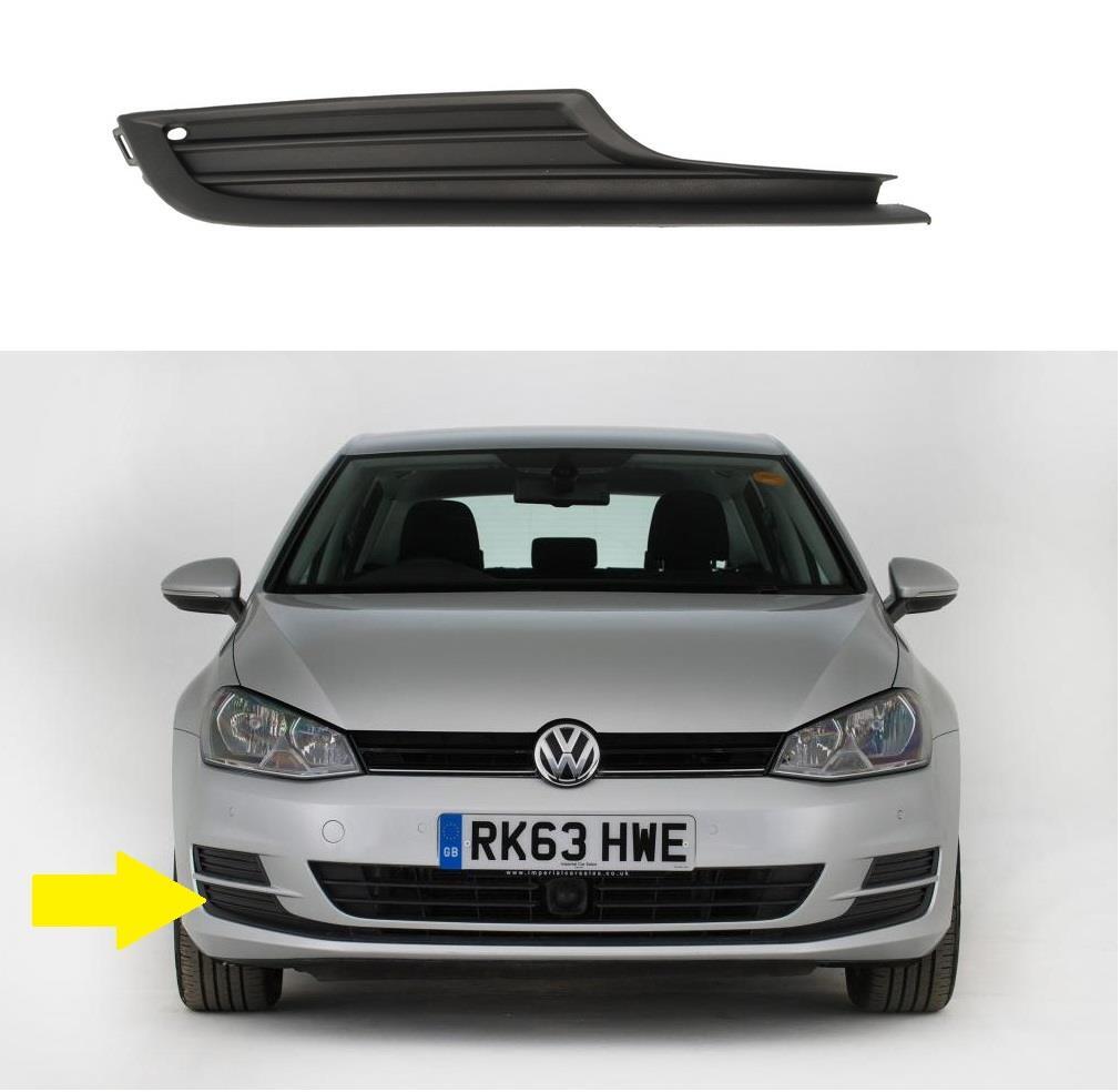 VW GOLF MK7 2012 – 2016 FRONT BUMPER LOWER GRILLE RIGHT 5G08536669B9 SEE IMAGE