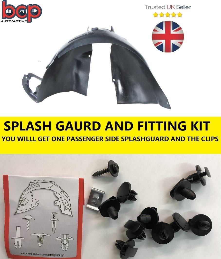 PEUGEOT 207 FRONT WHEEL ARCH LINER INNER WING SPLASH GUARD WIHT CLIPS  LEFT SIDE