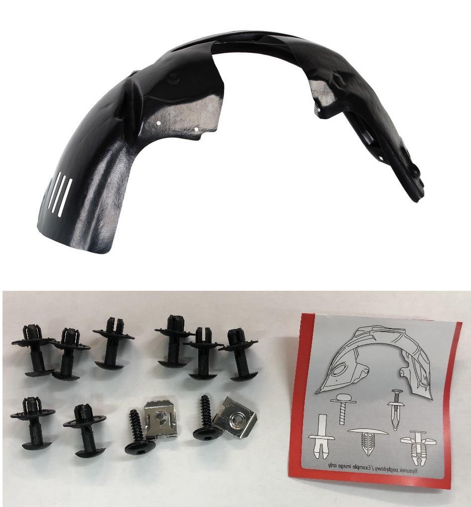 FORD FIESTA 2013 -2017 FRONT WING WHEEL ARCH SPLASHGUARD RIGHT WITH CLIPS DRIVER