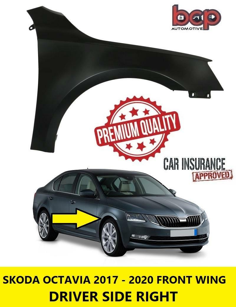 SKODA OCTAVIA FRONT WING 2017 - 2020 RIGHT DRIVER SIDE RH INSURANCE APPROVED