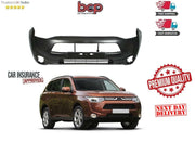 MITSUBISHI OUTLANDER 2013 TO 2015 FRONT BUMPER PRIMED WITH  FOG HOLES 6400F642