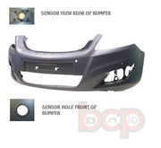 VAUXHALL ZAFIRA MK2 2008 - 2013 FRONT BUMPER WITH PARKING SENSORS HOLES