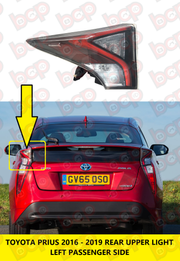 TOYOTA PRIUS 2016 – 2019 REAR LIGHT LAMP UPPER PASSENGER SIDE LEFT 8156147150