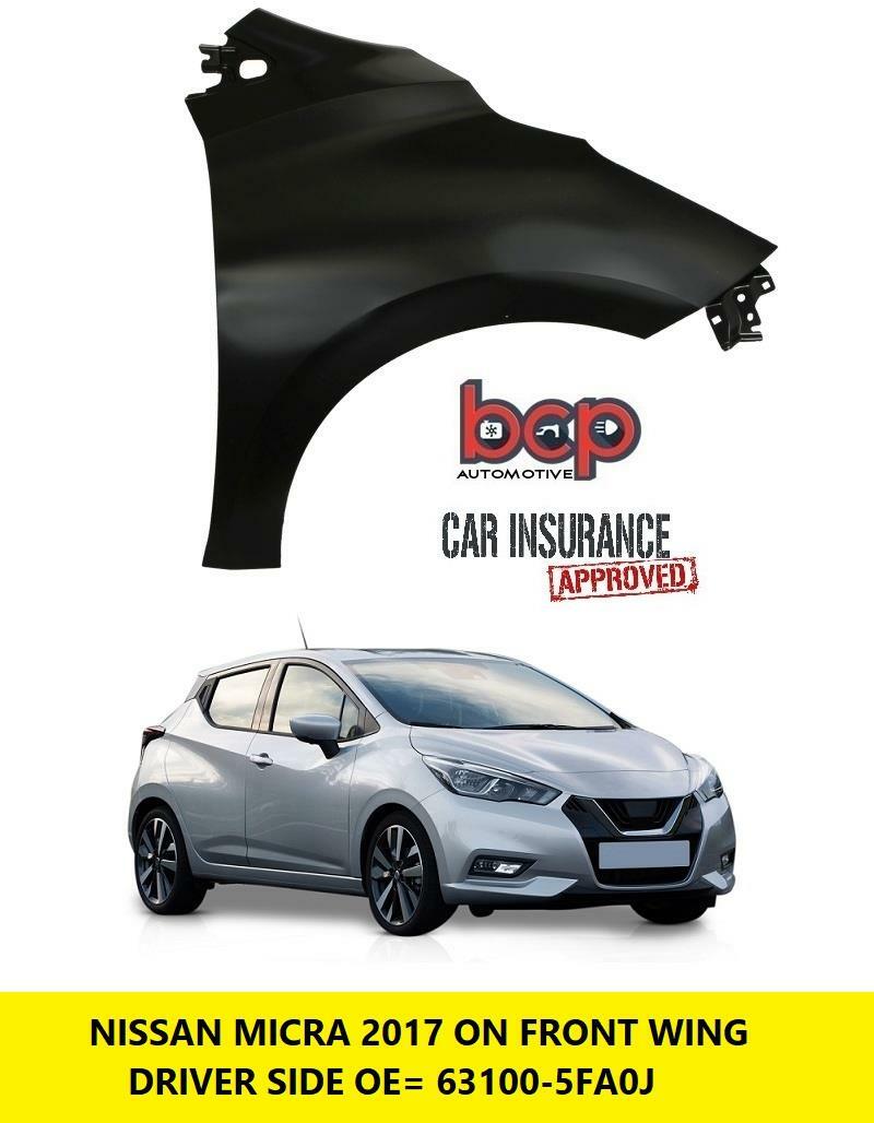 FOR NISSAN MICRA 2017 ON FRONT WING RIGHT DRIVERS SIDE INSURANCE APPROVED NEW
