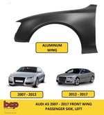 Load image into Gallery viewer, AUDI A5 2008 - 2016 FRONT WING LEFT PASSENGERS NEW INSURANCE CERTIFIED ALUMINIUM
