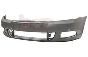 SKODA OCTAVIA 2009-2013 FRONT BUMPER PRIMED WITH 4 PARKING SENSOR HOLES NEW