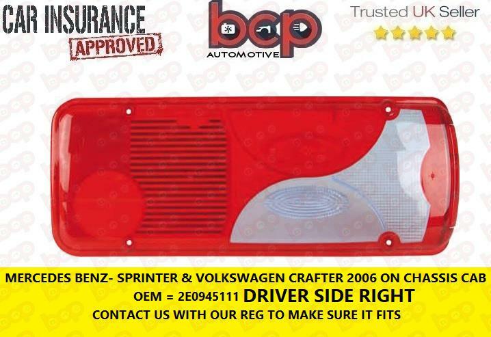 MERCEDES SPRINTER VW CRAFTER 2006 ON REAR LIGHT RIGHT DRIVER SIDE OE 2E0945112
