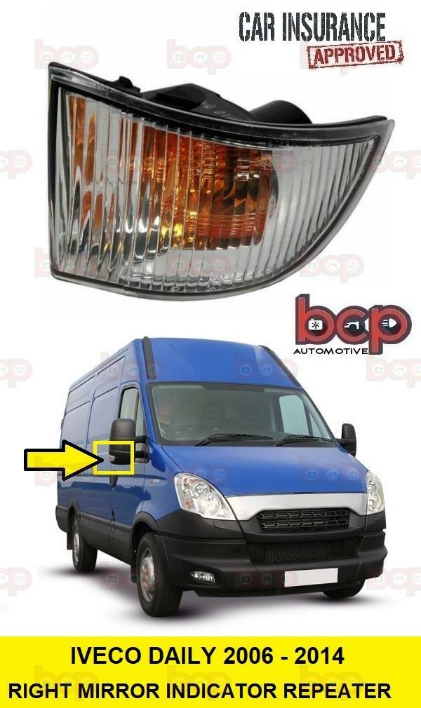 IVECO DAILY INDICATOR REPEATER DOOR WING MIRROR RIGHT DRIVERS SIDE 2006 - 2014