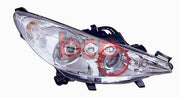 PEUGEOT 207 2006-2013 HEADLIGHT HEADLAMP WITH FOG DRIVERS SIDE RIGHT RHS O/S