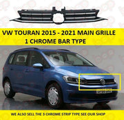 VW TOURAN 2015 - 2021 GRILLE FRONT BUMPER MAIN RADIATOR WITH 1 CHROME BAR