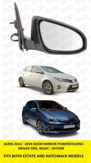 TOYOTA AURIS 2012 - 2019 DOOR WING MIRROR ELECTRIC FOLDING HEATED RIGHT DRIVERS