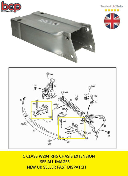 MERCEDES E CLASS W212 FRONT DRIVER SIDE IMPACT CHASSIS ABSORBER A2046200995