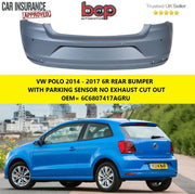 WW POLO 6R 2014 – 2017 REAR BUMPER PARKING SENSOR PRIMED INSURANCE 6C6807417AGRU