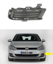 VW GOLF MK7 2012 – 2016 FRONT BUMPER LOWER TOP GRILLE LEFT 5G0853211D SEE IMAGE