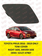 TOYOTA PRIUS 2016 2017 2018 FRONT BUMPER TOW COVER RIGHT DRIVERS SIDE