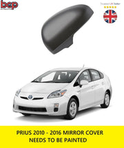 TOYOTA PRIUS 2010 – 2012 DOOR WING MIRROR COVER PRIMED DRIVER SIDE RIGHT