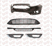 FORD FOCUS FRONT BUMPER 2015 - 2018 PRIMED COMPLETE KIT WITH GRILLES 1883977 NEW