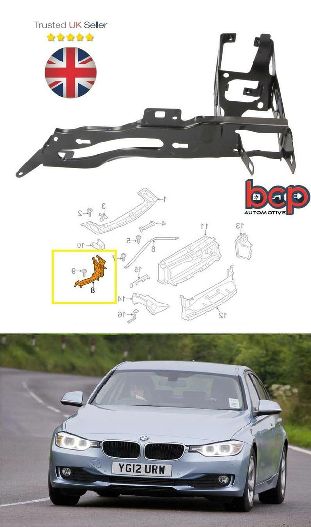 BMW 3 SERIES F30 F31 HEADLIGHT BRACKET SUPPORT PANEL 51647245792 RIGHT SIDE NEW