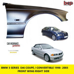 Load image into Gallery viewer, BMW E46 3 SERIES COUPE 1998 -2003 FRONT WING DRIVERS SIDE RIGHT PRIMED NEW