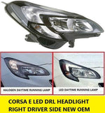 Load image into Gallery viewer, VAUXHALL CORSA E 2015 - 2019 HEADLIGHT RIGHT DRIVERS SIDE LED DAY RUNINING LIGHT