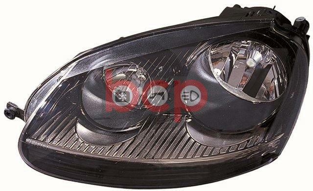 VW GOLF MK5 2004 - 2009 GTI BLACK HEADLAMP HEADLIGHT N/S LEFT PASSENGERS SIDE
