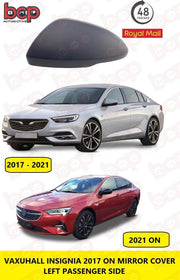 VAUXHALL INSIGNIA 2017 ON DOOR MIRROR COVER LEFT PRIMED NEEDS PAINTING 13396541