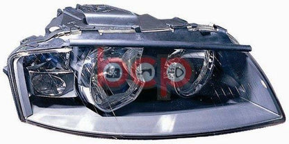 AUDI A3 8P 2003-2008 CHROME HEADLIGHT HEADLAMP O/S DRIVERS SIDE RIGHT NEW