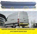 Load image into Gallery viewer, MERCEDES SPRINTER 2006 - 2018 REAR BUMPER STEP COVER WITH PARKING SENSORS HOLES