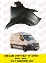 Load image into Gallery viewer, MERCEDES SPRINTER FRONT WING 2018 ON RIGHT DRIVER SIDE A9108810100 w907 w910
