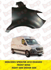 MERCEDES SPRINTER FRONT WING 2018 ON RIGHT DRIVER SIDE A9108810100 w907 w910