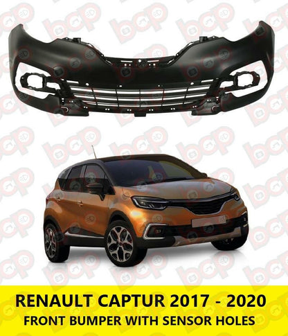 RENAULT CAPTUR 2017 - 2020 FRONT BUMPER WITH PARKING SENSOR HOLES