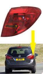 Load image into Gallery viewer, VAUXHALL MERIVA 2010 - 2014 REAR LIGHT OUTER DRIVER SIDE RIGHT 13307494 NON LED